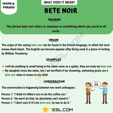 what is a bete noire|BÊTE NOIRE Definition & Meaning .